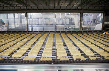 Línea de producción de fideos instantáneos fritos